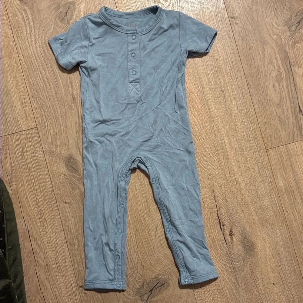 Kyte Dusty Blue Short sleeved romper. Never worn. Washed once.